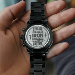 Iron Sharpens Iron (Proverbs 2717) – Men's Watch - Next Wave Supply