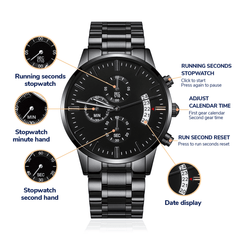 Charcoal Black – Men's Watch - Next Wave Supply