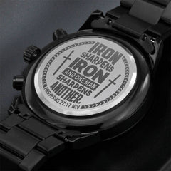 Iron Sharpens Iron (Proverbs 2717) – Men's Watch - Next Wave Supply