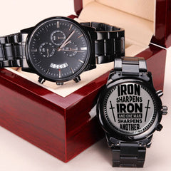 Iron Sharpens Iron (Proverbs 2717) – Men's Watch - Next Wave Supply