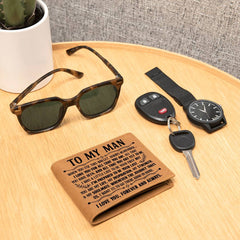 To My Man Inspiration (Black) – Leather Wallet - Next Wave Supply
