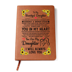 To My Daughter Proud – Leather Journal - Next Wave Supply