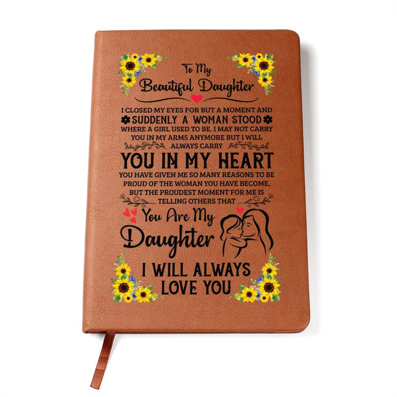 To My Daughter Proud – Leather Journal - Next Wave Supply