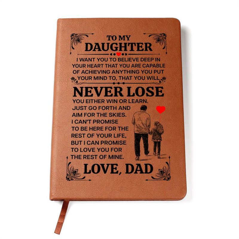 To My Daughter Promise – Leather Journal - Next Wave Supply