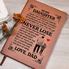 To My Daughter Promise – Leather Journal - Next Wave Supply