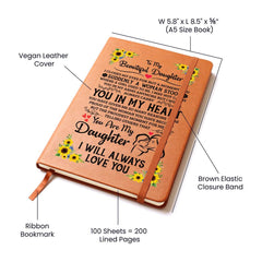 To My Daughter Proud – Leather Journal - Next Wave Supply