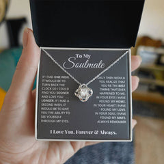 To My Soulmate - Love Knot Necklace - Next Wave Supply