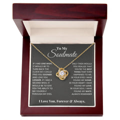 To My Soulmate - Love Knot Necklace - Next Wave Supply