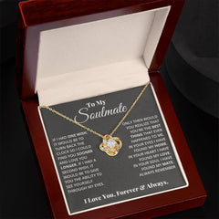To My Soulmate - Love Knot Necklace - Next Wave Supply
