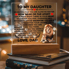 To My Daughter Braver – Acrylic Square - Next Wave Supply