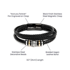 Last Forever Love You Forever (To My Grandson) – Bracelet - Next Wave Supply