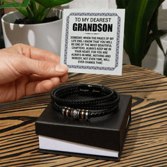 Pages of My Life Love You Forever (To My Grandson) – Bracelet - Next Wave Supply