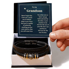 Last Forever Love You Forever (To My Grandson) – Bracelet - Next Wave Supply