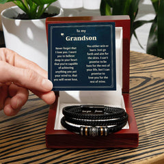 Last Forever Love You Forever (To My Grandson) – Bracelet - Next Wave Supply