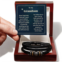 Last Forever Love You Forever (To My Grandson) – Bracelet - Next Wave Supply