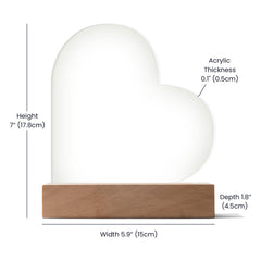 To My Beautiful Daughter – Acrylic Heart Plaque - Next Wave Supply