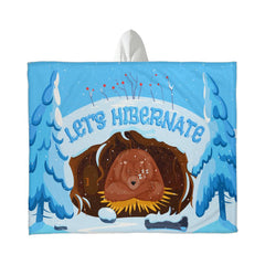 Let's Hibernate – Hooded Sherpa Fleece Blanket - Next Wave Supply