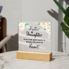 To My Daughter Distance – Acrylic Square - Next Wave Supply