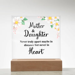 To My Daughter Distance – Acrylic Square - Next Wave Supply