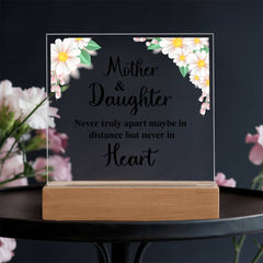 To My Daughter Distance – Acrylic Square - Next Wave Supply