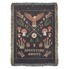 Adventure Awaits - Woven Blanket