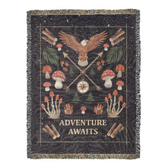 Adventure Awaits - Woven Blanket